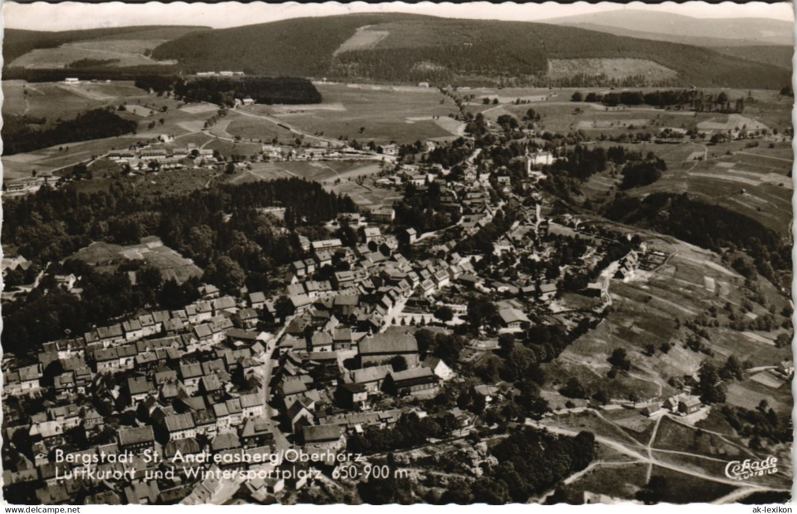 Ansichtskarte Sankt Andreasberg-Braunlage Luftbild 1963 - St. Andreasberg
