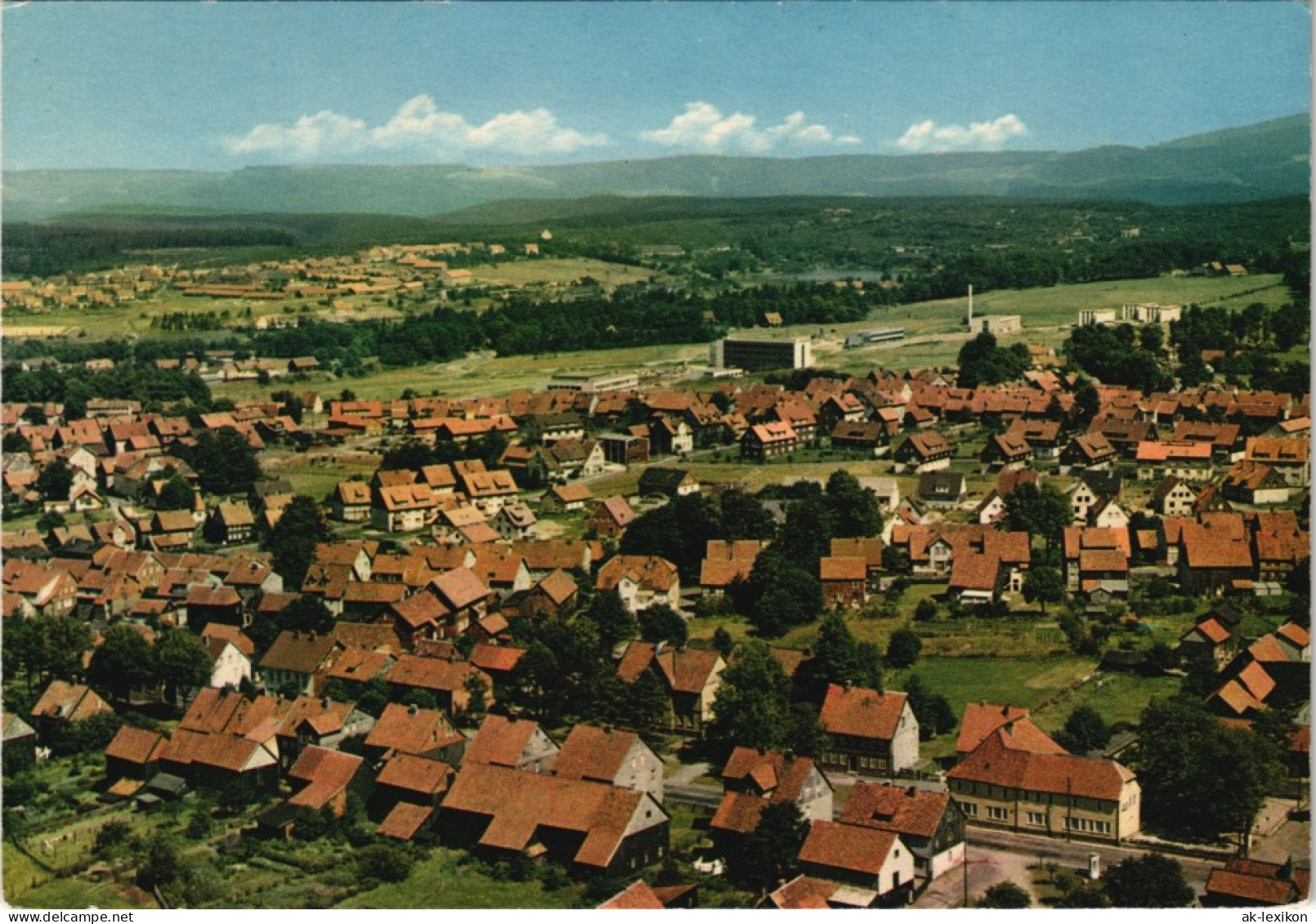 Ansichtskarte Clausthal-Zellerfeld Luftbild Flugzeugaufnahme 1963 - Clausthal-Zellerfeld