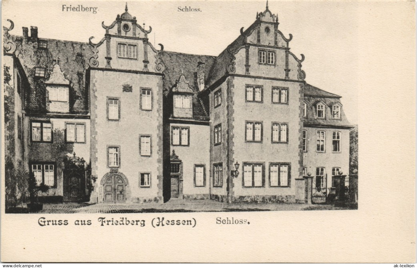 Ansichtskarte Friedberg (Hessen) Schloß 1908 - Friedberg