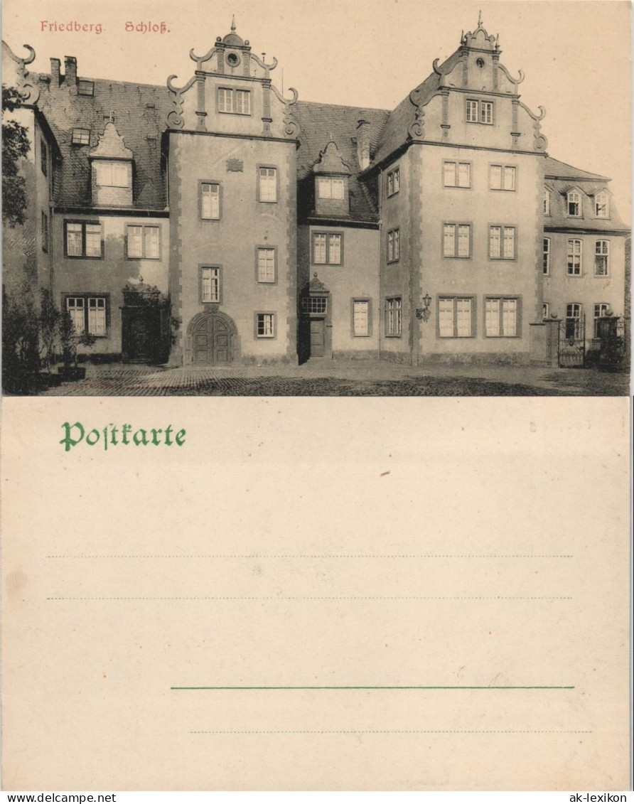 Ansichtskarte Friedberg (Hessen) Schloß 1911 - Friedberg