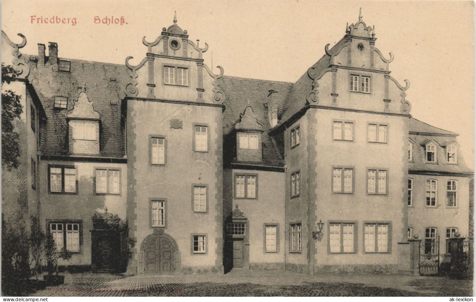 Ansichtskarte Friedberg (Hessen) Schloß 1911 - Friedberg