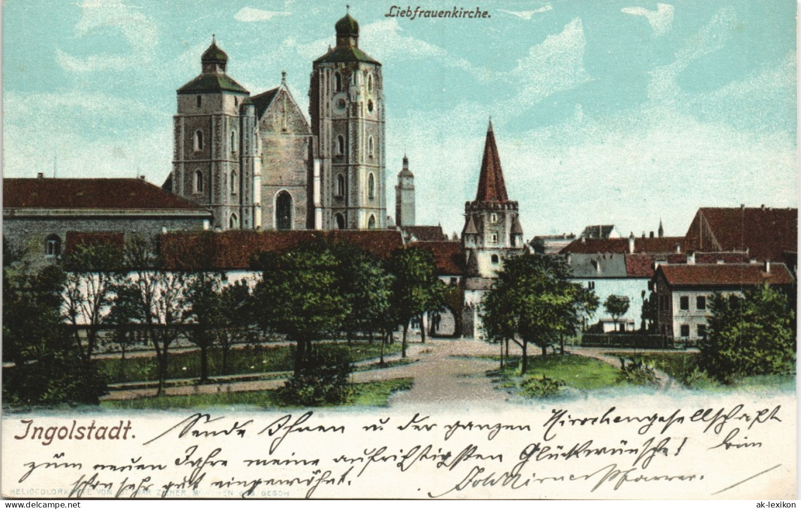 Ansichtskarte Ingolstadt Panorama-Ansichten Liebfrauenkirche, Münster 1900 - Ingolstadt