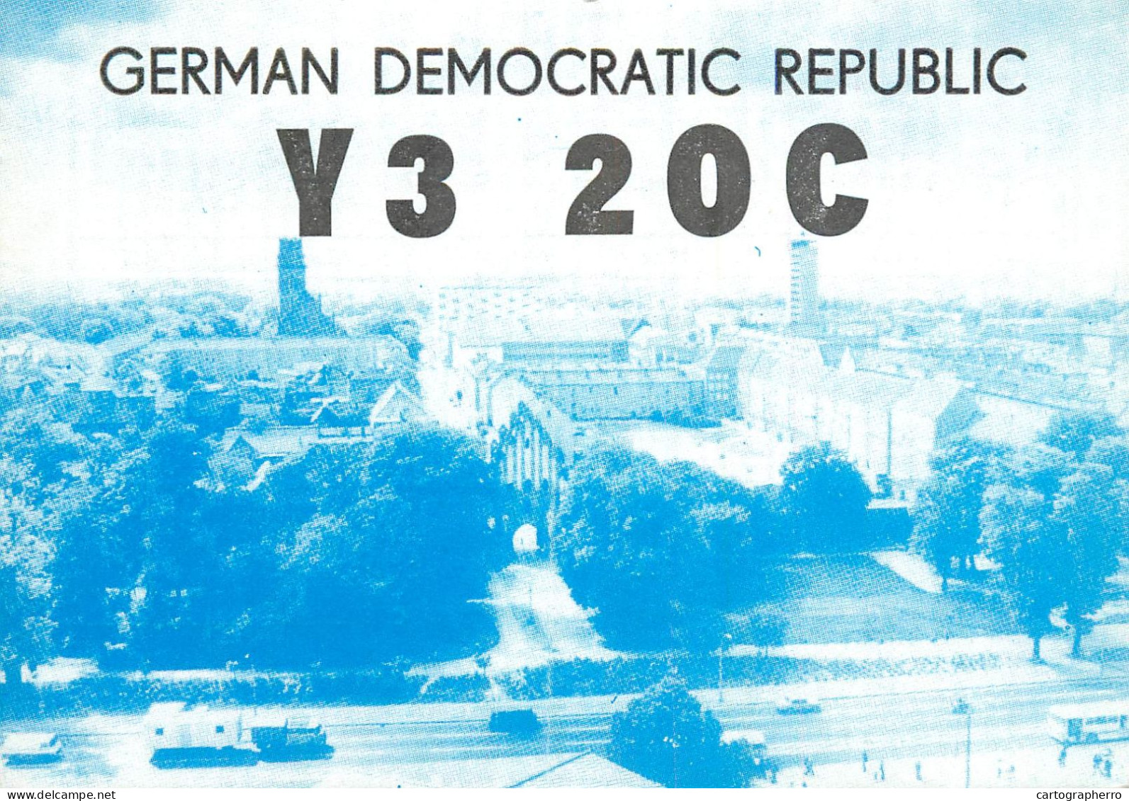 German Democtaric Republic Radio Amateur QSL Card Y32OC Y03CD 1983 - Radio Amatoriale