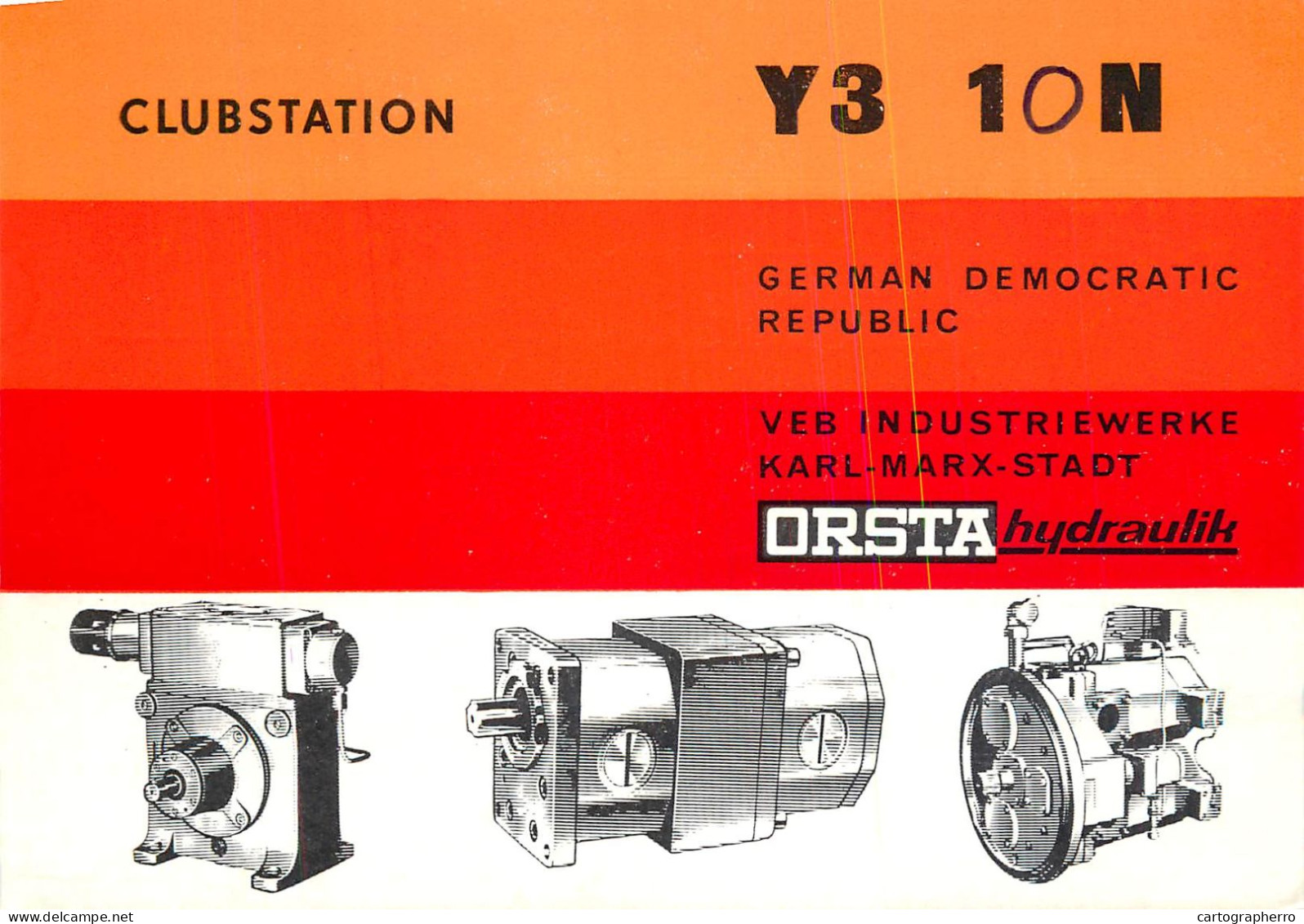 German Democtaric Republic Radio Amateur QSL Card Y31ON Y03CD 1983 - Radio Amateur