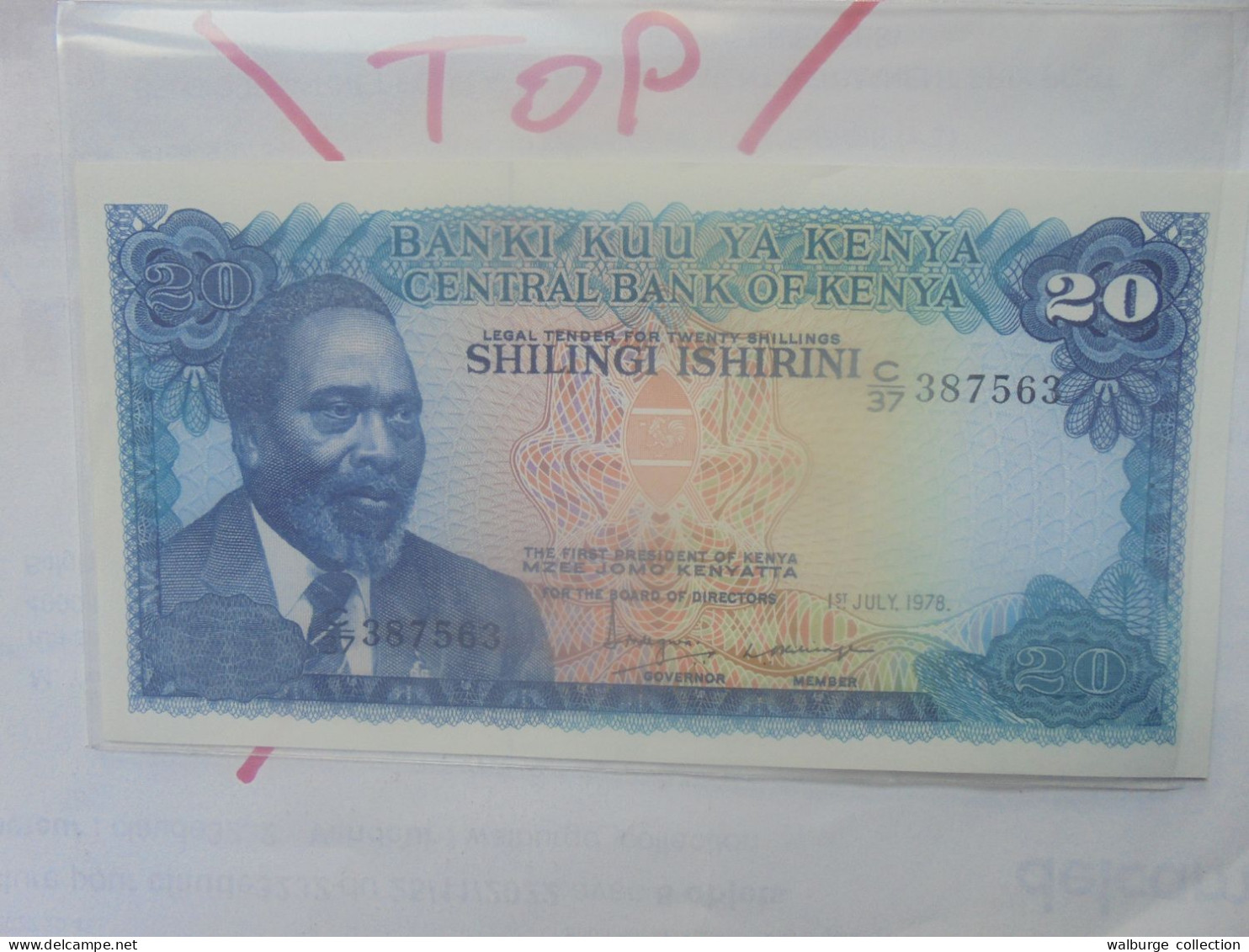 KENYA 20 SHILLINGS 1978 Neuf (B.33) - Kenia