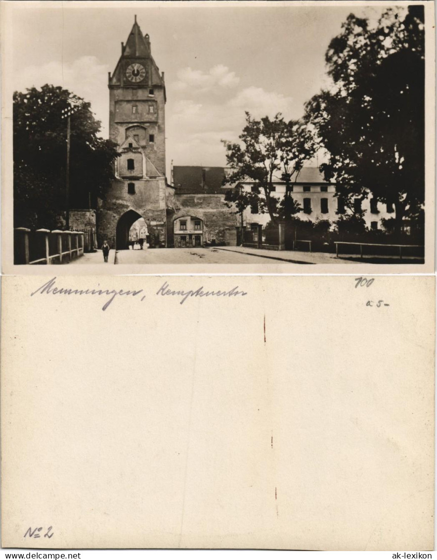 Foto Memmingen Straßenpartie Am Kemptertor 1929 Privatfoto - Memmingen