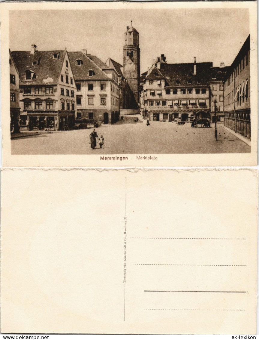 Ansichtskarte Memmingen Marktplatz 1926 - Memmingen