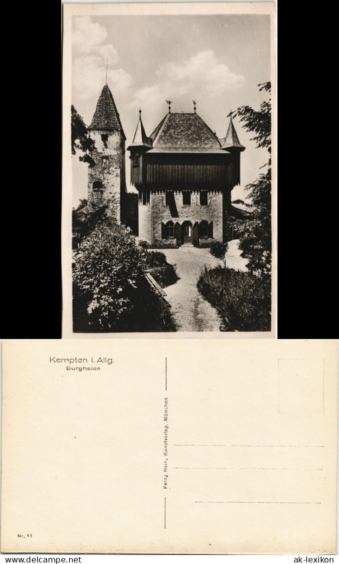 Ansichtskarte Kempten (Allgäu) Partie An Der Burghalde 1930 - Kempten