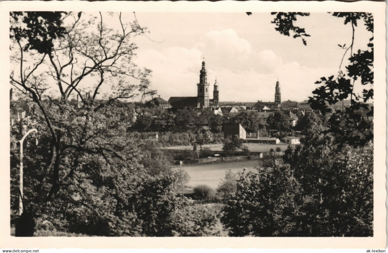 Ansichtskarte Erlangen Panorama-Stadt-Teilansicht 1940 - Erlangen