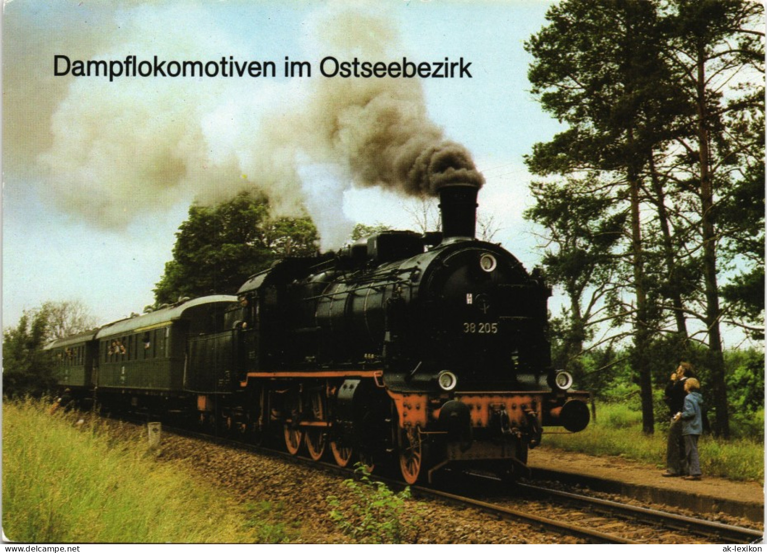 Ansichtskarte Güstrow Lok BR 38.2 Von Rostock Nach Güstrow 1980/1986 - Güstrow