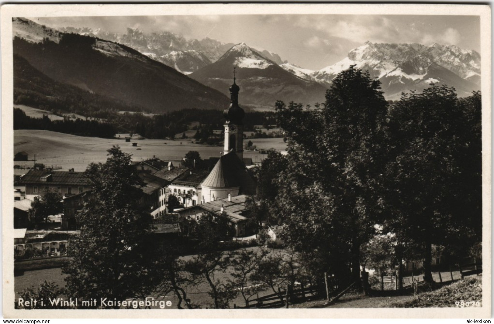 Ansichtskarte Reit Im Winkl Panorama-Ansicht Mit Kaisergebirge 1937 - Reit Im Winkl