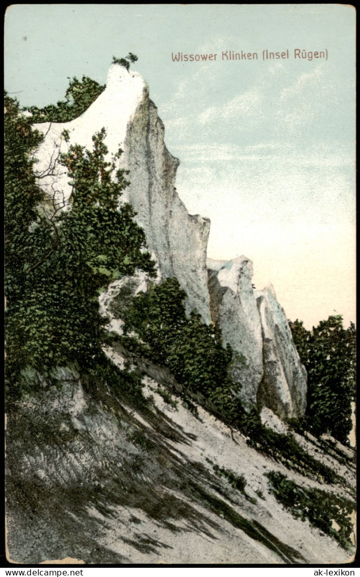 Ansichtskarte Stubbenkammer-Sassnitz Wissower Klinken (Insel Rügen) 1910 - Sassnitz