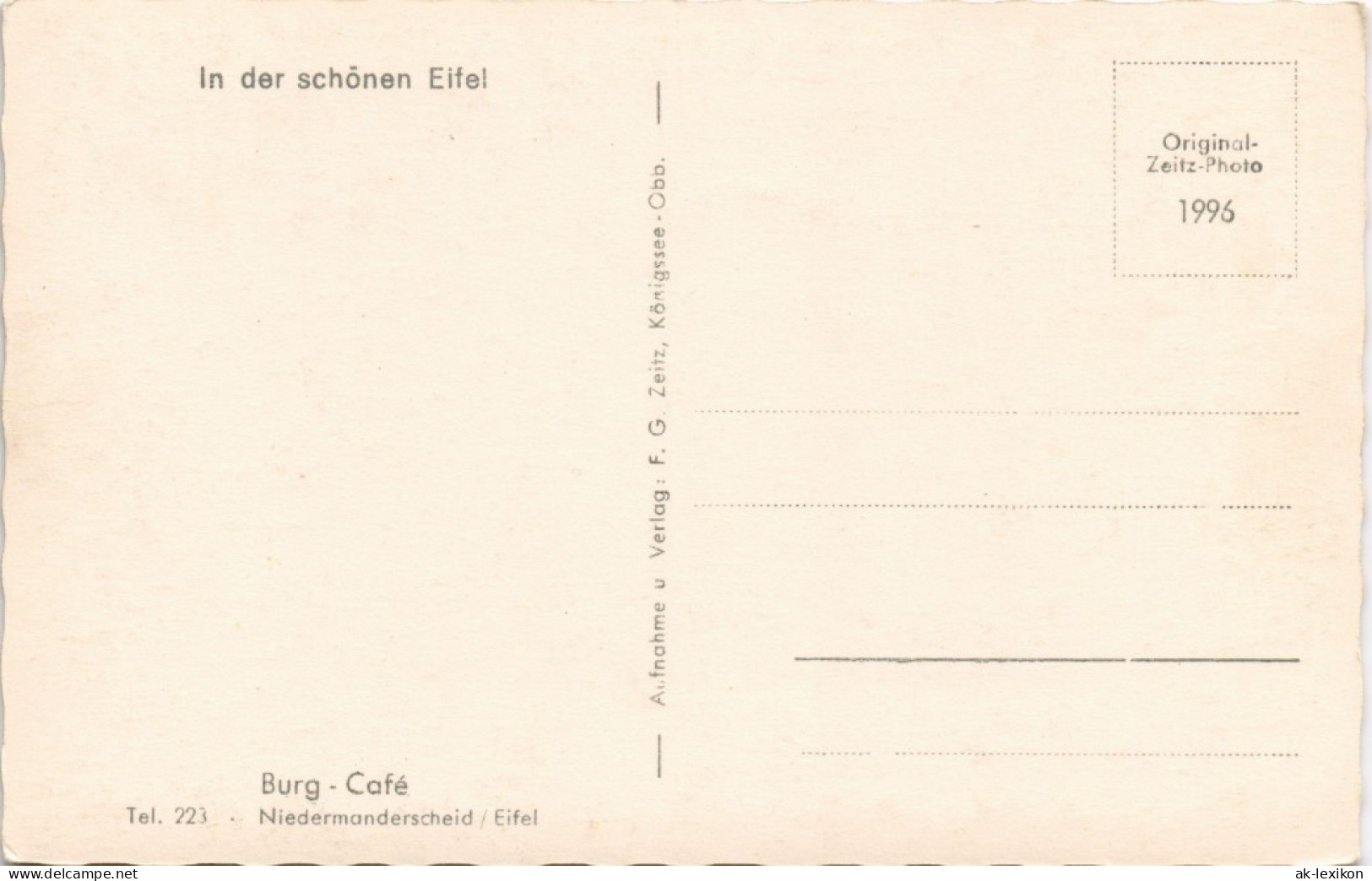 Ansichtskarte Manderscheid Burg - Cafe 1932 - Manderscheid
