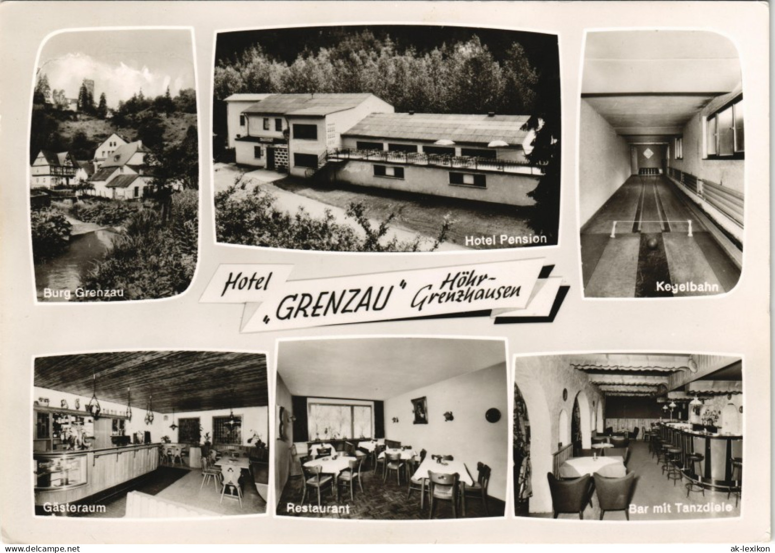 Grenzau-Höhr-Grenzhausen Hotel Restaurant Café M. Kegelbahn 1971 - Höhr-Grenzhausen