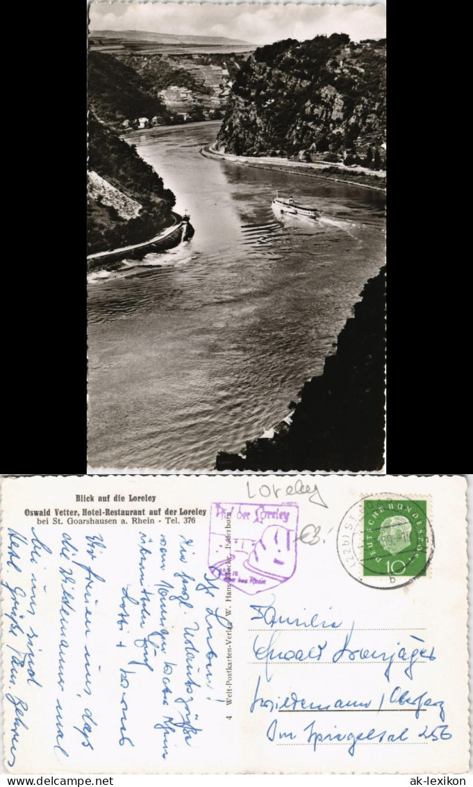 Ansichtskarte Sankt Goar Rheintal An Der Loreley 1958/1959 - St. Goar