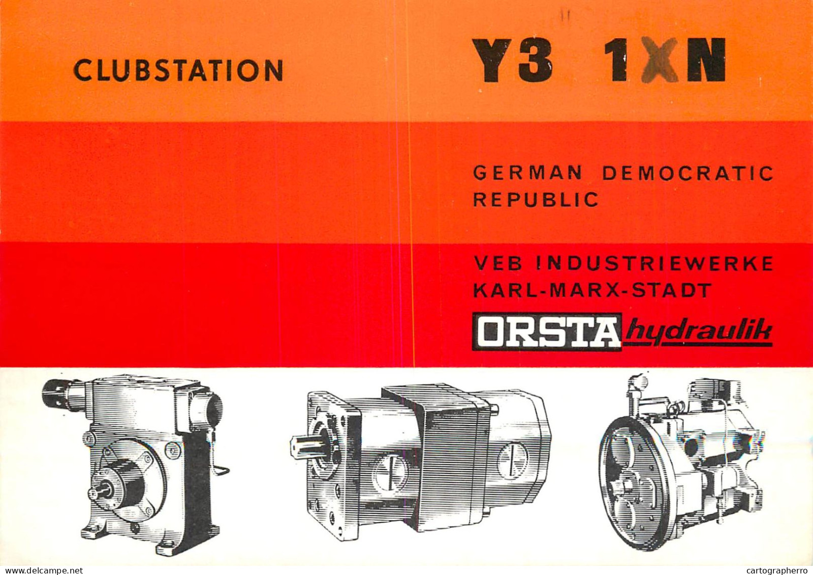 German Democtaric Republic Radio Amateur QSL Card Y31XN Y03CD 1983 - Radio Amatoriale