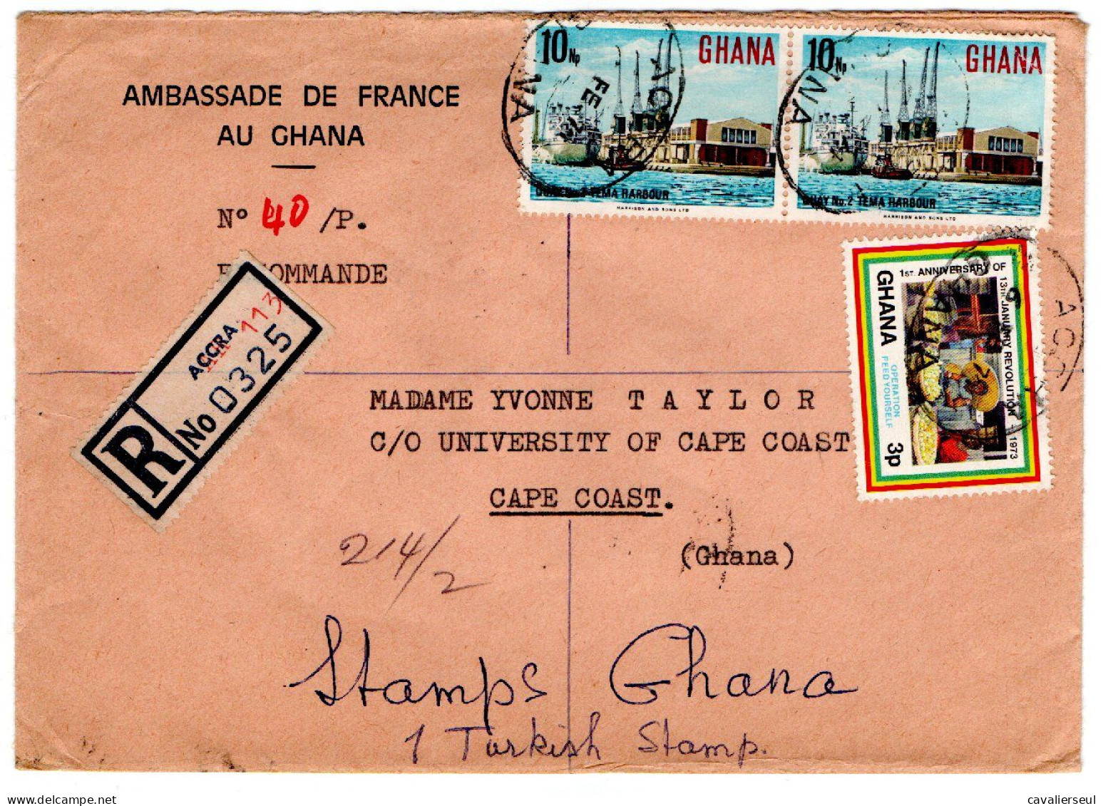 LSC - REC; D'ACCRA 6 FEVR. 1974 - Ghana (1957-...)