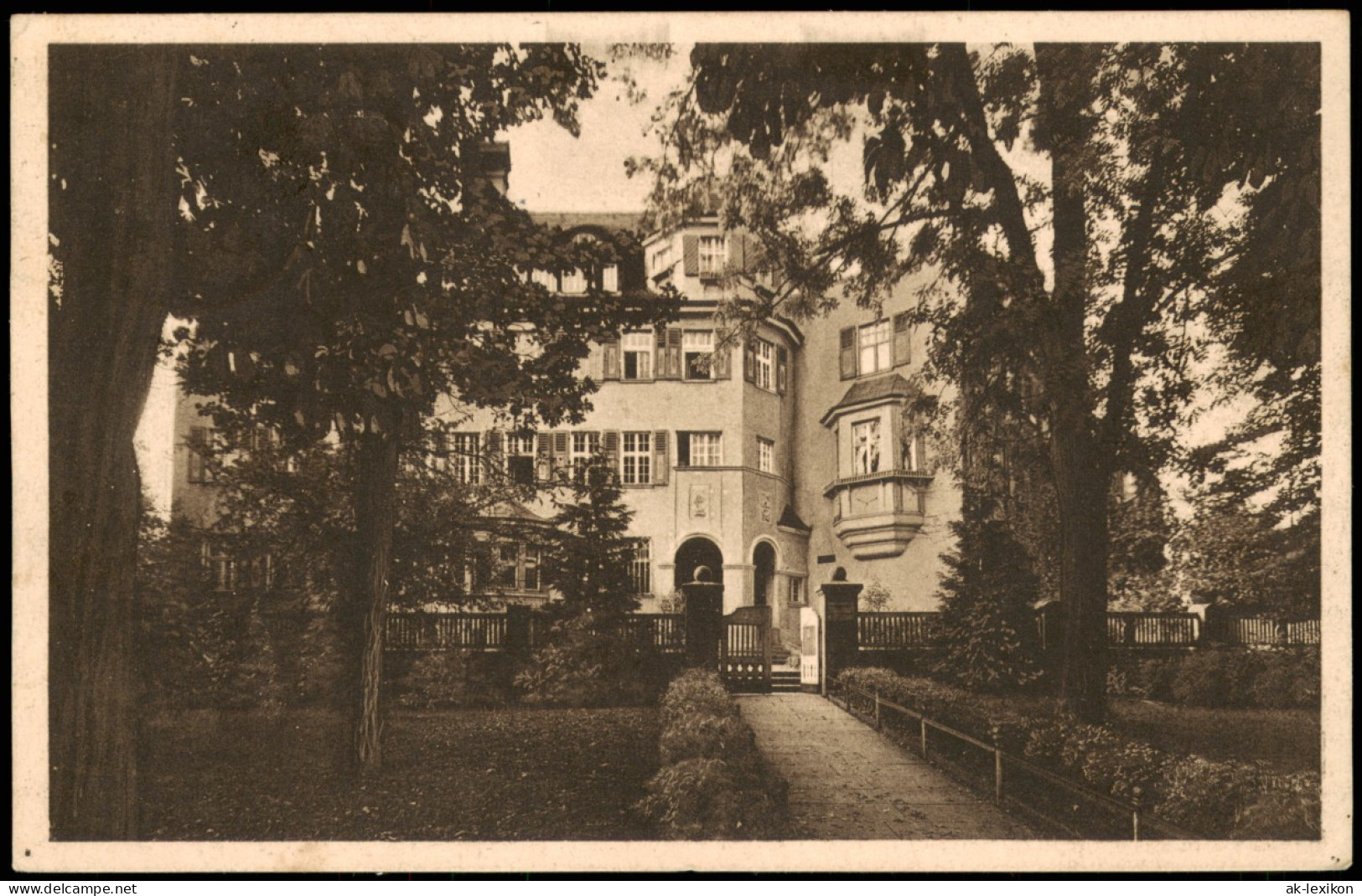 Ansichtskarte Nördlingen Haushaltungsschule - Vorderer Eingang 1929 - Nördlingen