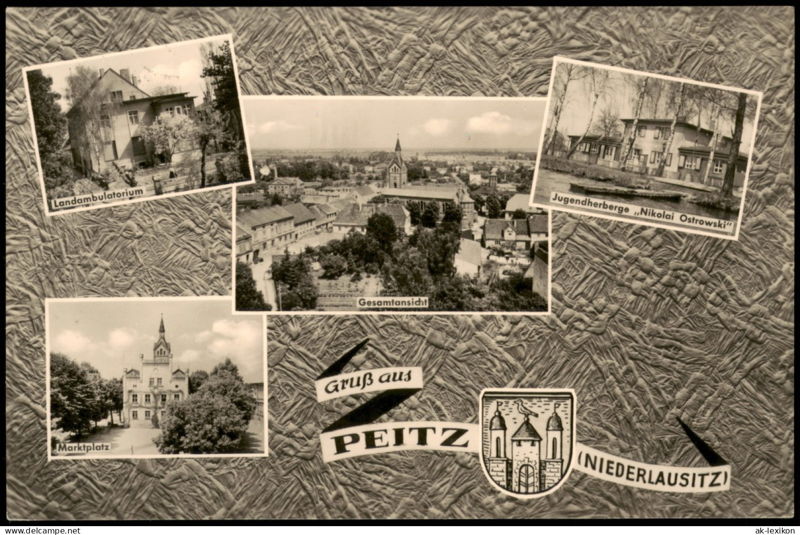 Peitz Picnjo DDR Mehrbildkarte 1961   Unfrankiert Gel (mit Nachgebühr-Vermerk) - Peitz