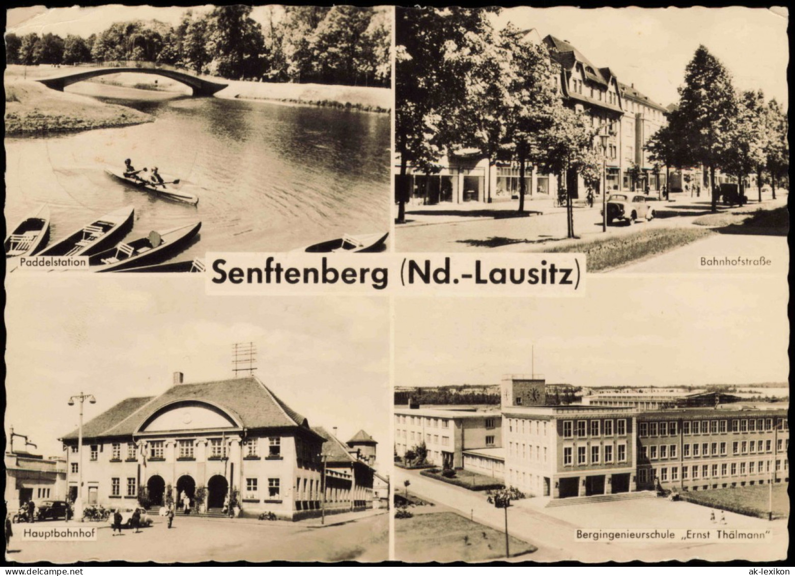 Senftenberg (Niederlausitz) Mit Bahnhof Paddelstation Bahnhofstraße   1961 - Senftenberg