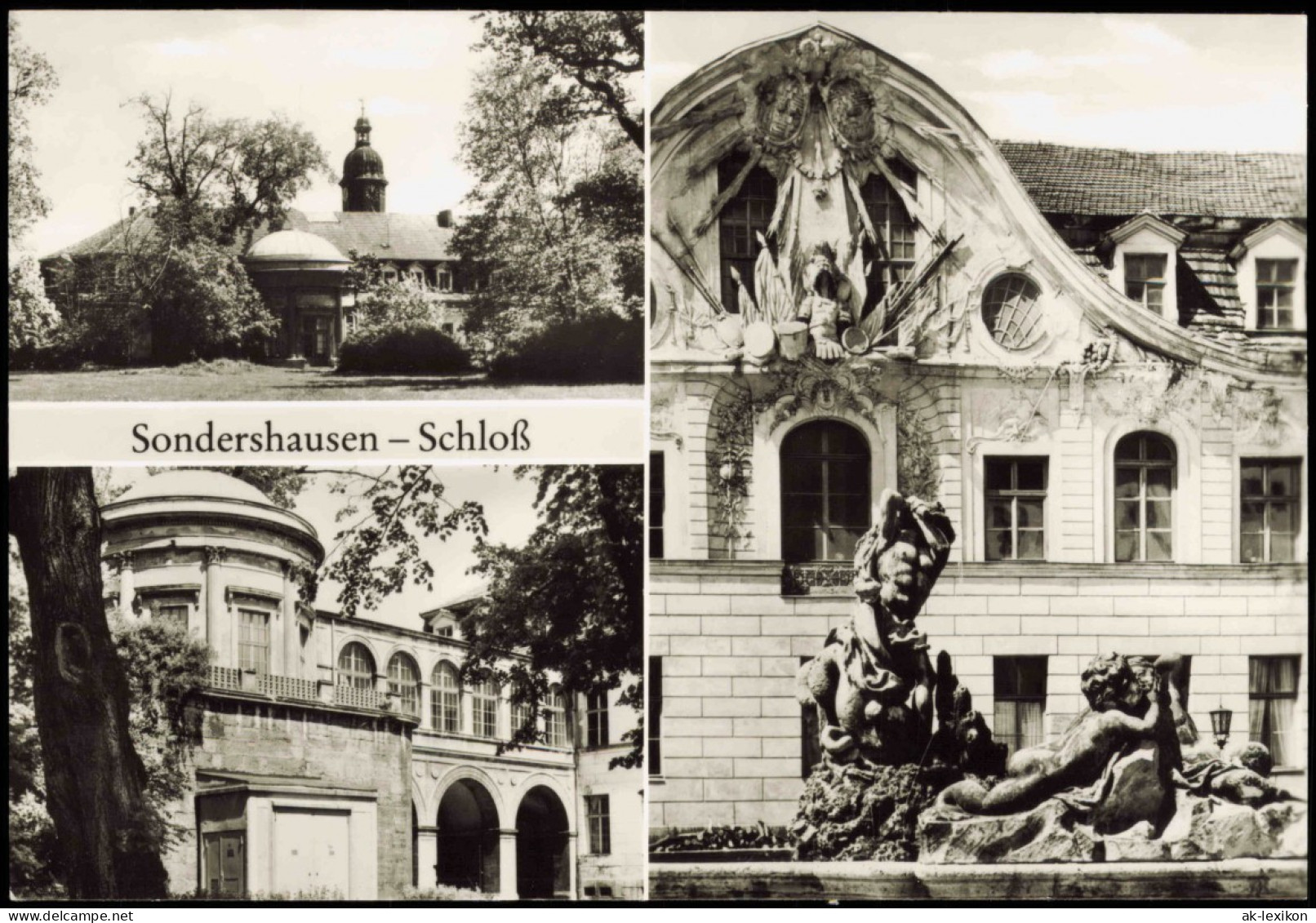 Ansichtskarte Sondershausen Schloß Ansichten DDR Mehrbildkarte 1982 - Sondershausen