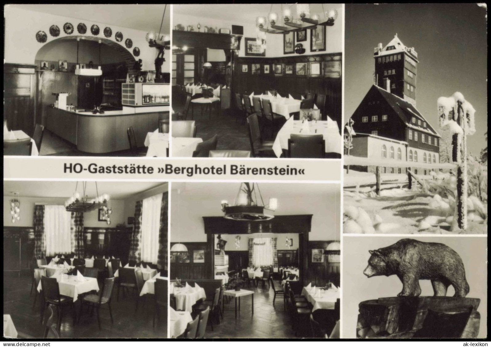 Bärenstein-Altenberg (Erzgebirge) HO-Gaststätte Berghotel Bärenstein DDR  1984 - Baerenstein