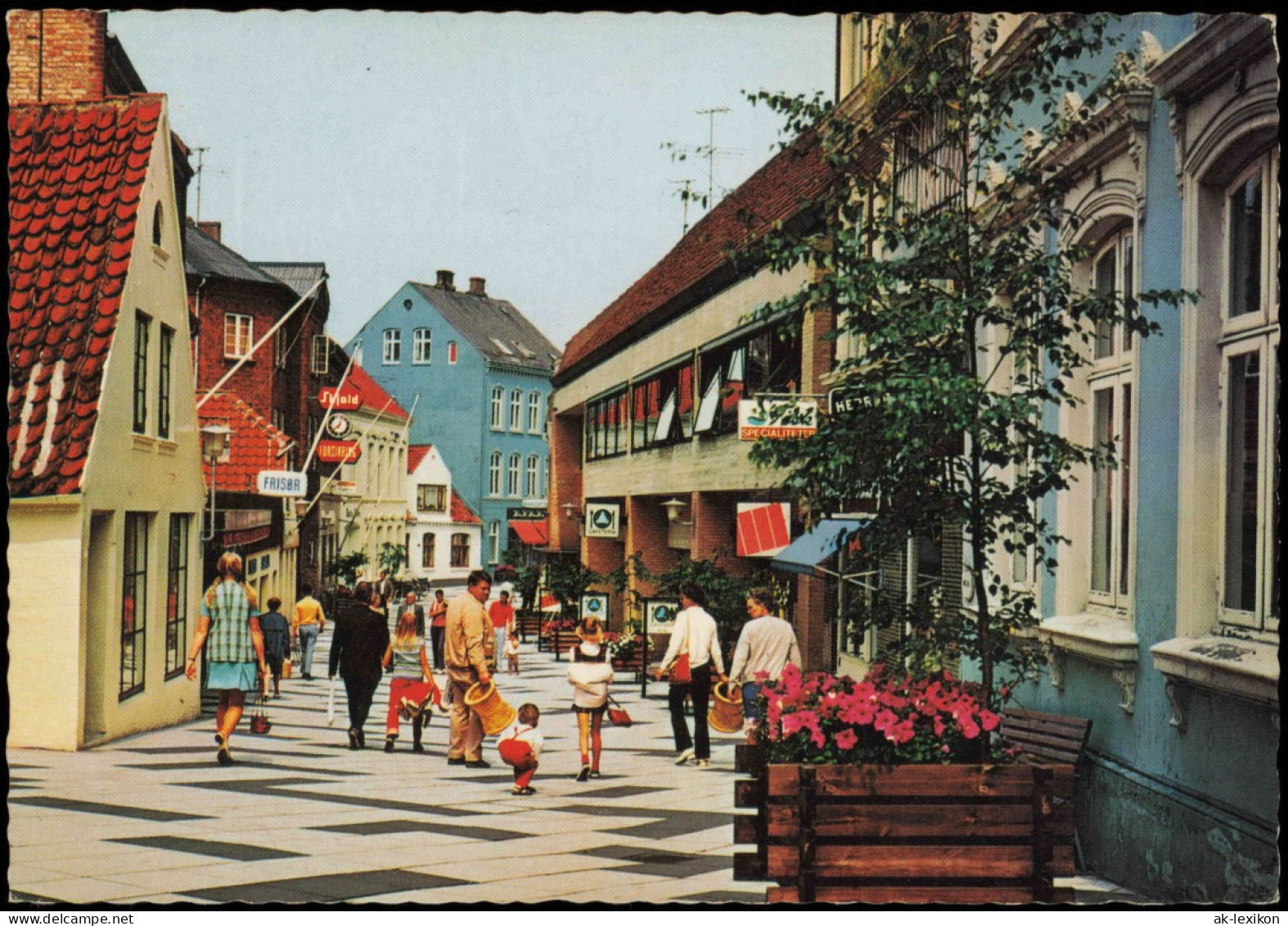 Apenrade Aabenraa Åbenrå Street For Pedestrians, Fussgängerstrasse 1970 - Dinamarca