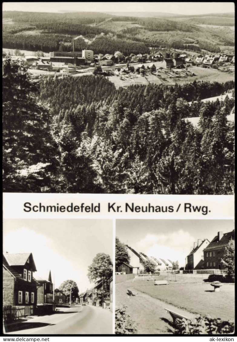 Schmiedefeld (Rennsteig) Panorama-Ansicht, Ort Im Thüringer Wald 1981 - Schmiedefeld