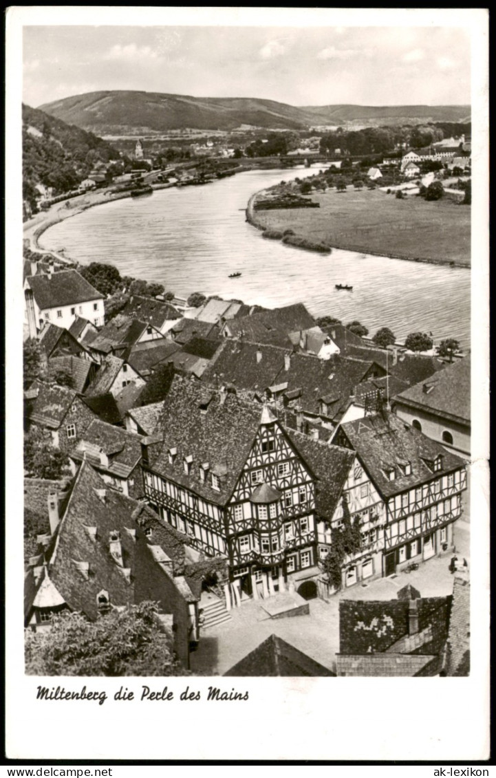 Ansichtskarte Miltenberg (Main) Panorama-Ansicht 1954 - Miltenberg A. Main