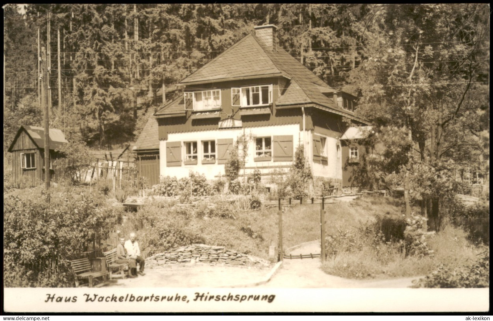 Hirschsprung-Altenberg (Erzgebirge) Haus Wackelbartsruhe, Hirschsprung 1963 - Altenberg