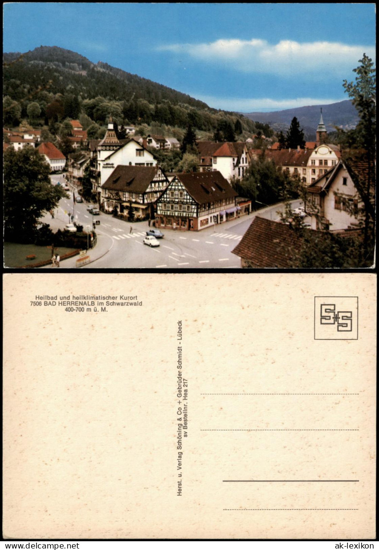 Ansichtskarte Bad Herrenalb Panorama-Ortsansicht 1975 - Bad Herrenalb