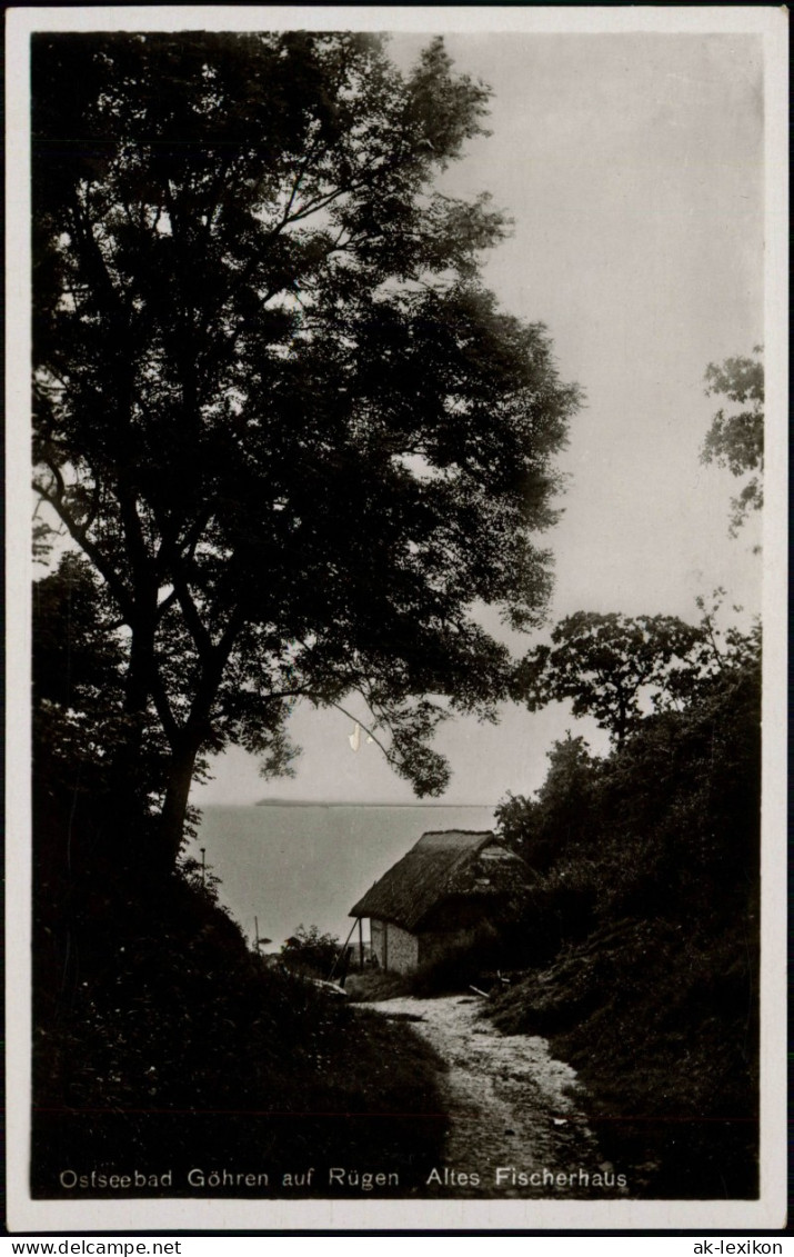 Ansichtskarte Göhren (Rügen) Alte Fischerhütte Am Strand 1932 - Goehren