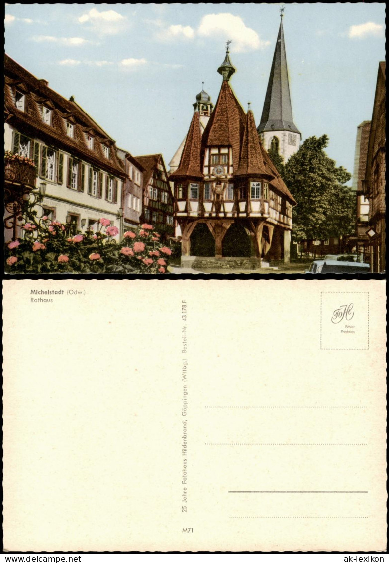 Ansichtskarte Michelstadt Partie Am Rathaus 1970 - Michelstadt