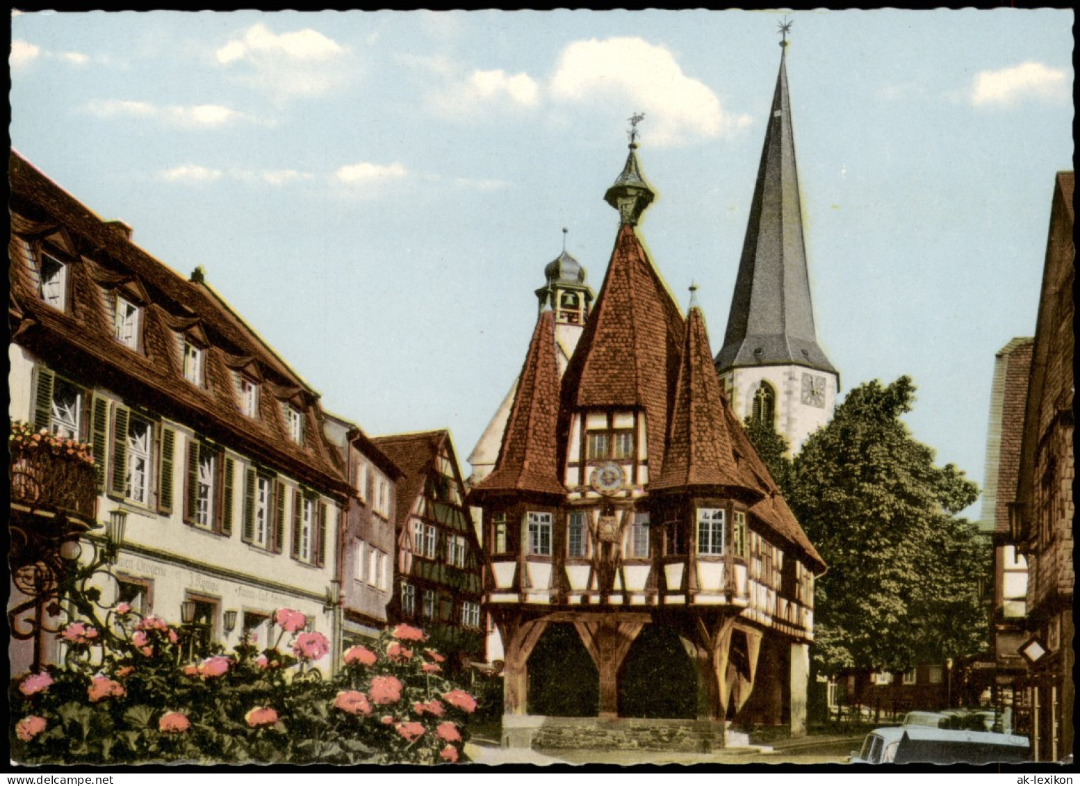 Ansichtskarte Michelstadt Partie Am Rathaus 1970 - Michelstadt