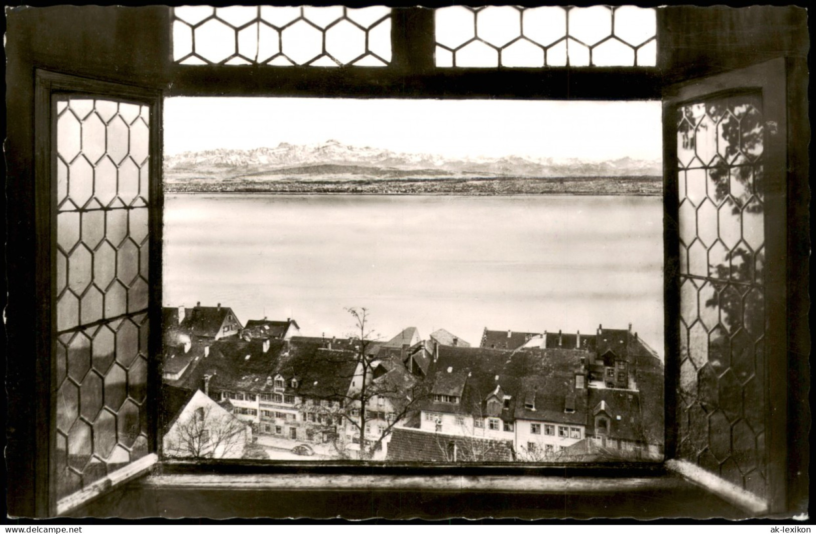 Meersburg Die Meersburg Blick Vom Droste-Zimmer Auf See Und Alpen 1960 - Meersburg