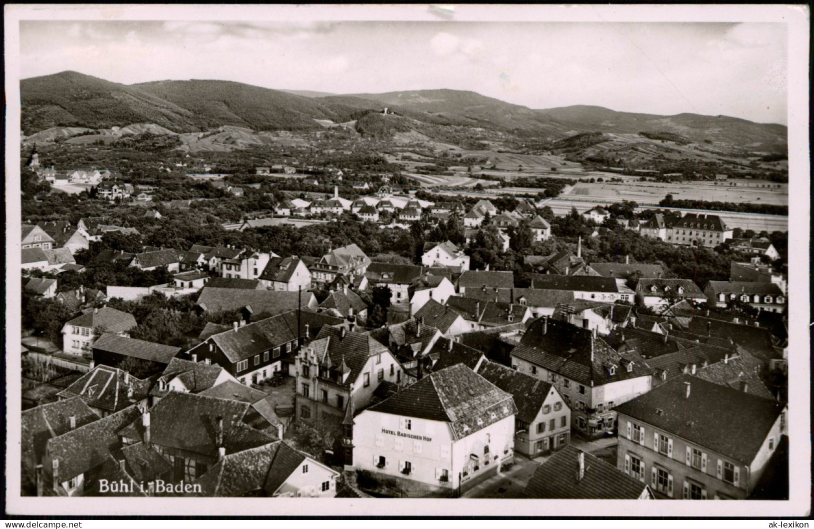 Ansichtskarte Bühl (Baden) Totale 1956 - Buehl