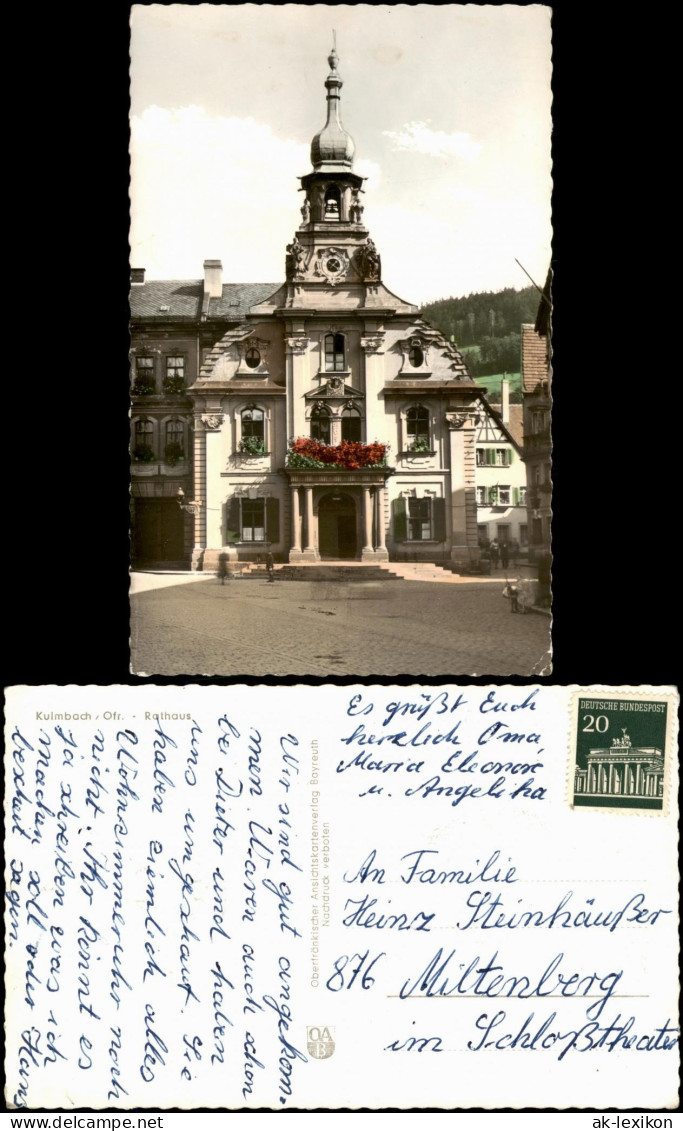 Ansichtskarte Kulmbach Rathaus 1965 - Kulmbach