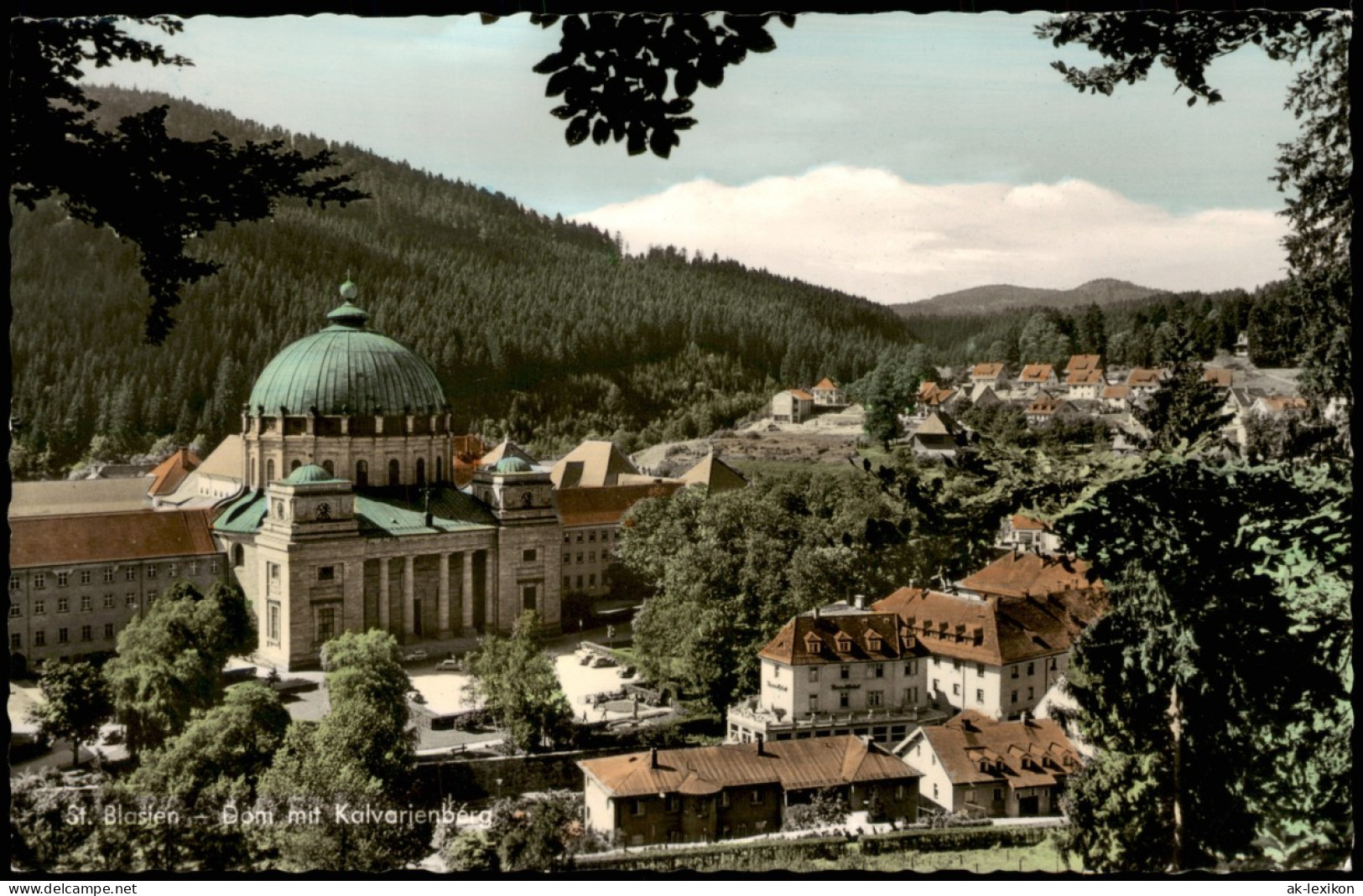 Ansichtskarte St. Blasien Panorama Mit Dom Mit Kalvarienberg 1960 - St. Blasien