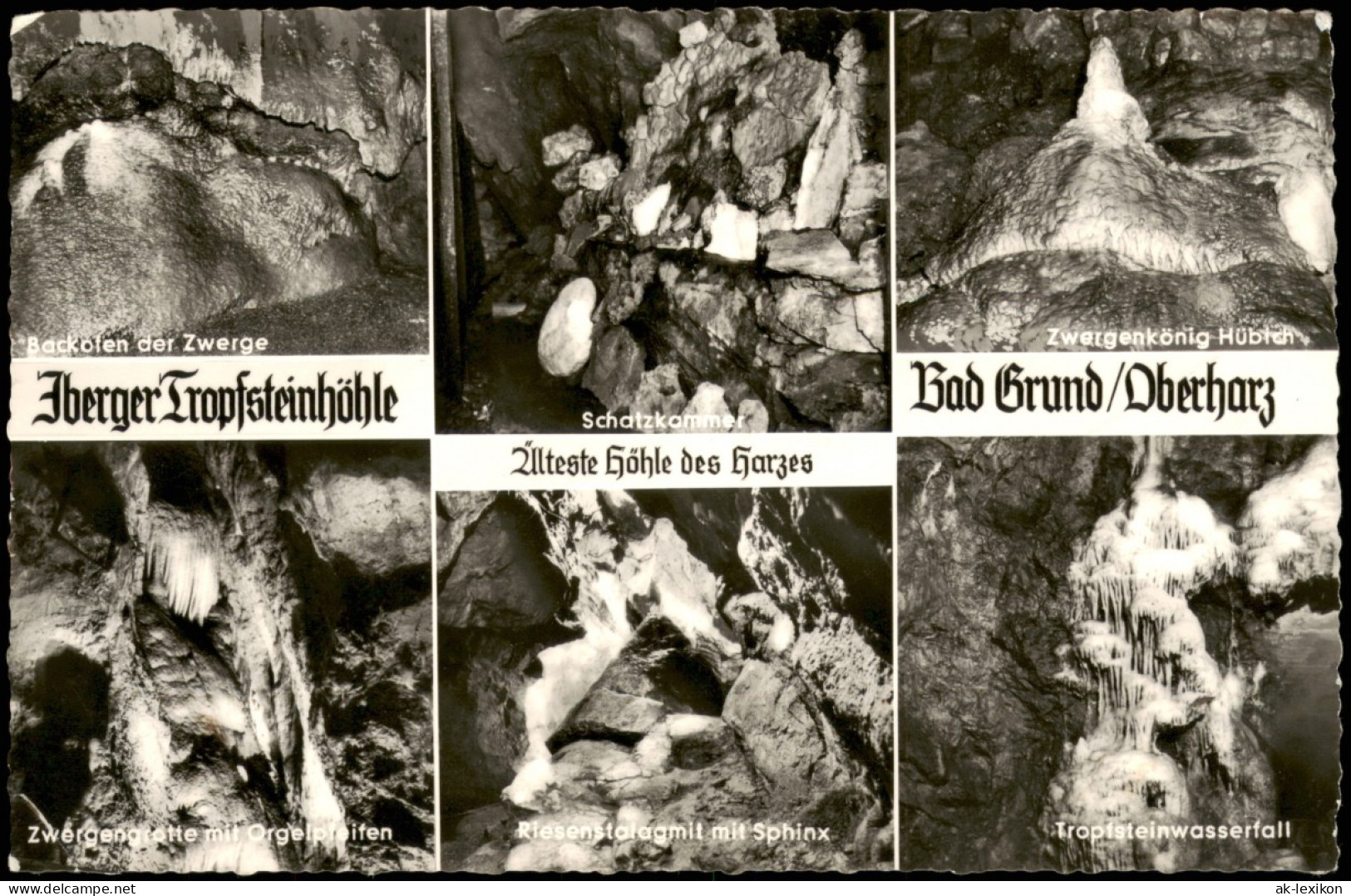 Bad Grund (Harz) Iberger Tropfsteinhöhle Mehrbildkarte Höhle Im Harz 1962 - Bad Grund