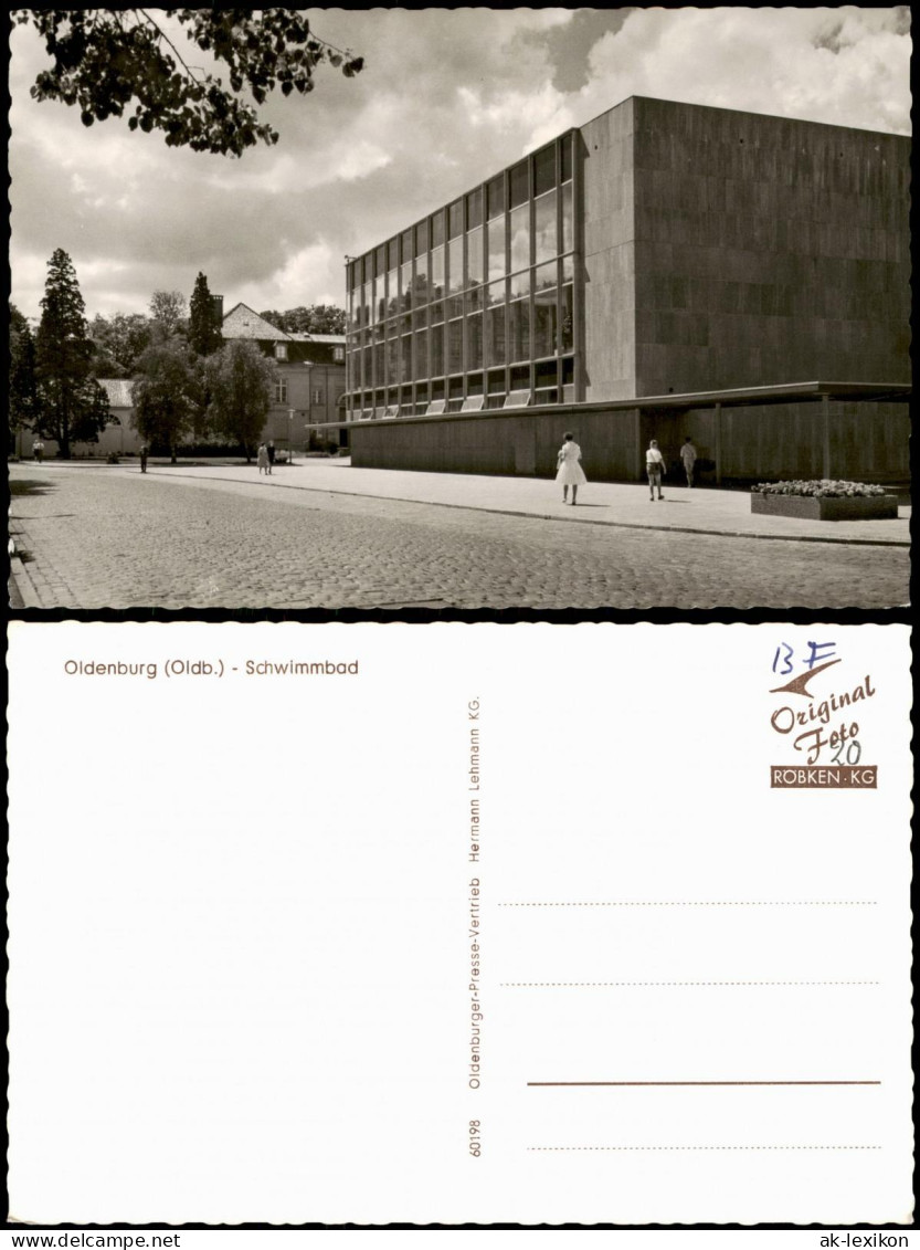 Ansichtskarte Oldenburg Hallenschwimmbad Schwimmbad 1960 - Oldenburg