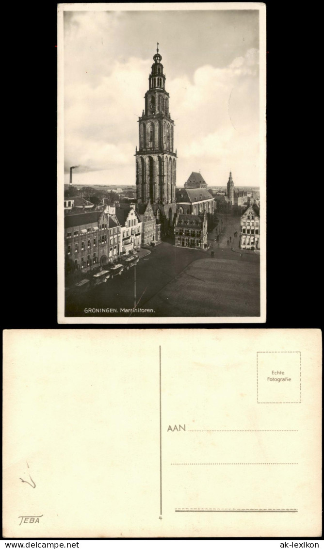 Postkaart Groningen Martinitoren, Vogelschau-Perspektive 1940 - Groningen