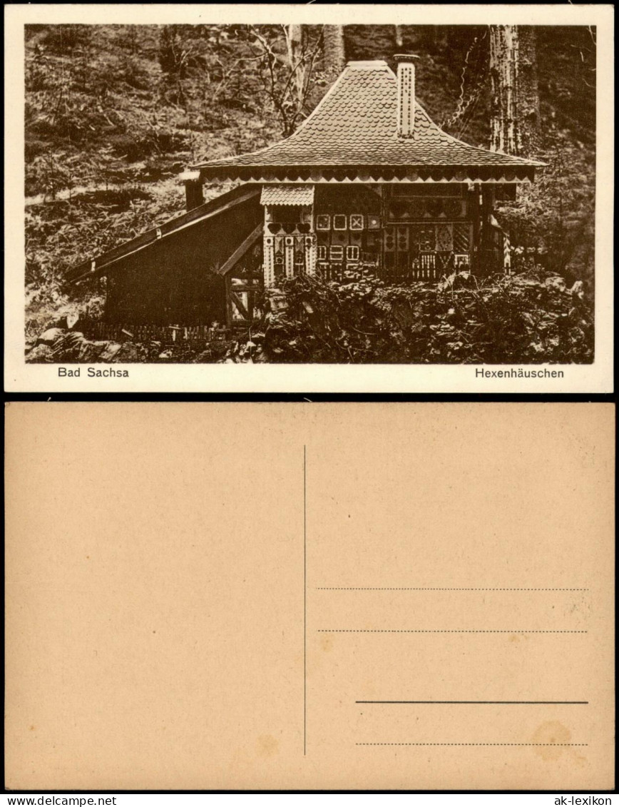 Ansichtskarte Bad Sachsa Hexenhäuschen 1928 - Bad Sachsa