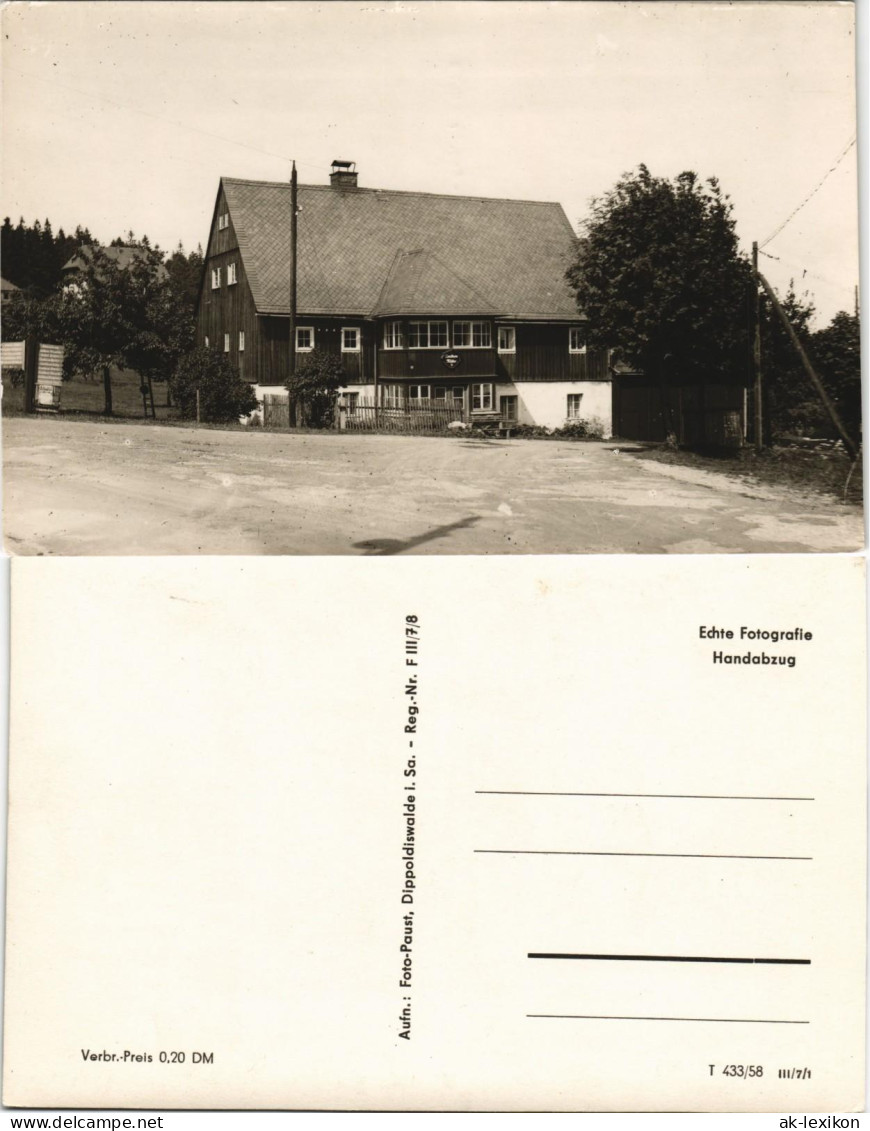 Ansichtskarte Dippoldiswalde Stadtpartie 1958 - Dippoldiswalde