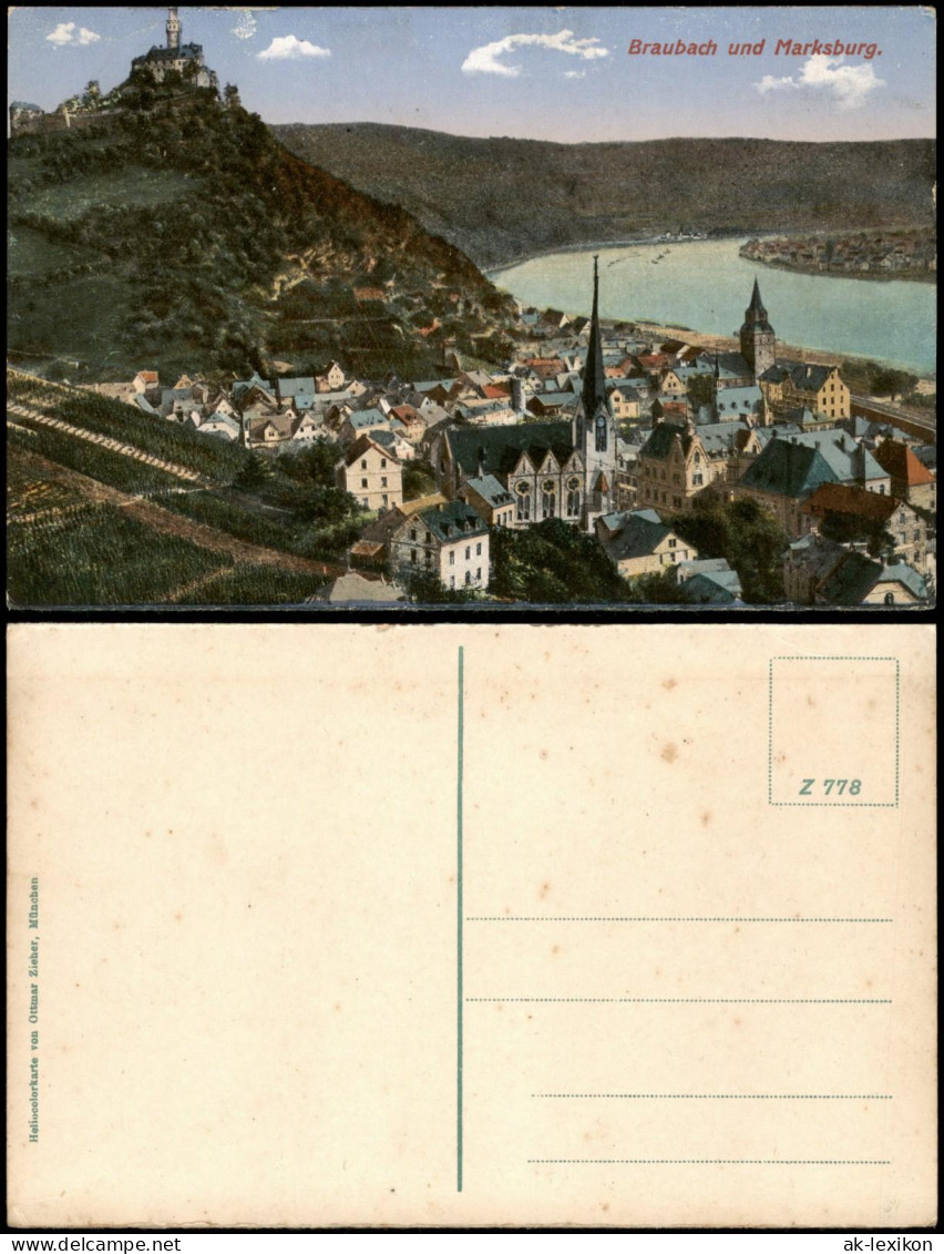 Ansichtskarte Braubach Braubach Und Marksburg. 1914 - Braubach