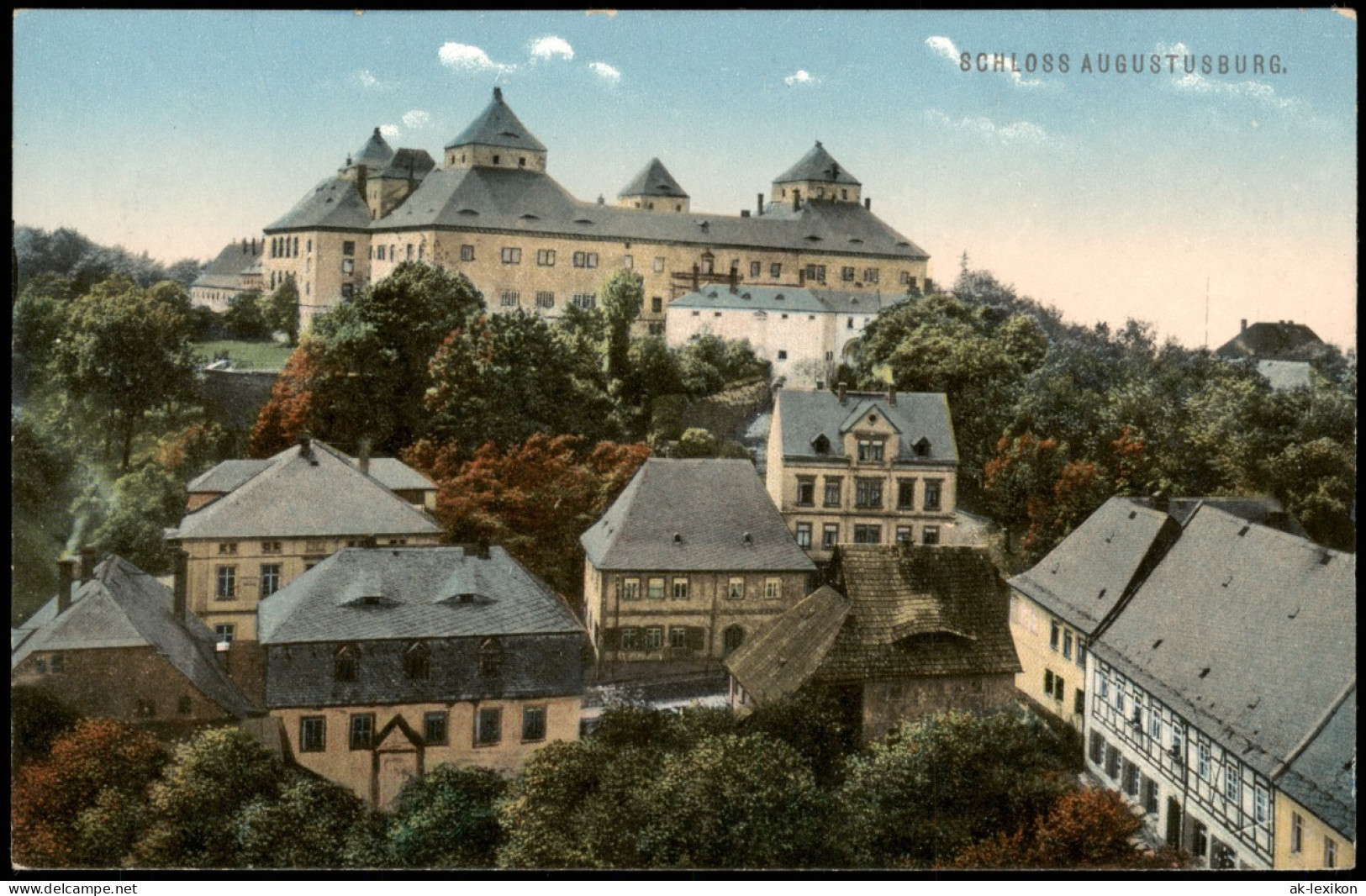 Ansichtskarte Augustusburg Erzgebirge Augustusburg 1913 - Augustusburg