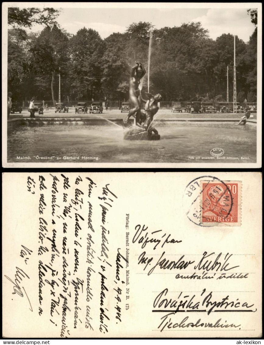 Postcard Malmö "Öresund" Av Gerhard Henning 1940 - Schweden