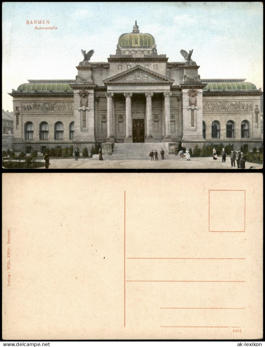 Ansichtskarte Barmen-Wuppertal Ruhmeshalle 1910 - Wuppertal