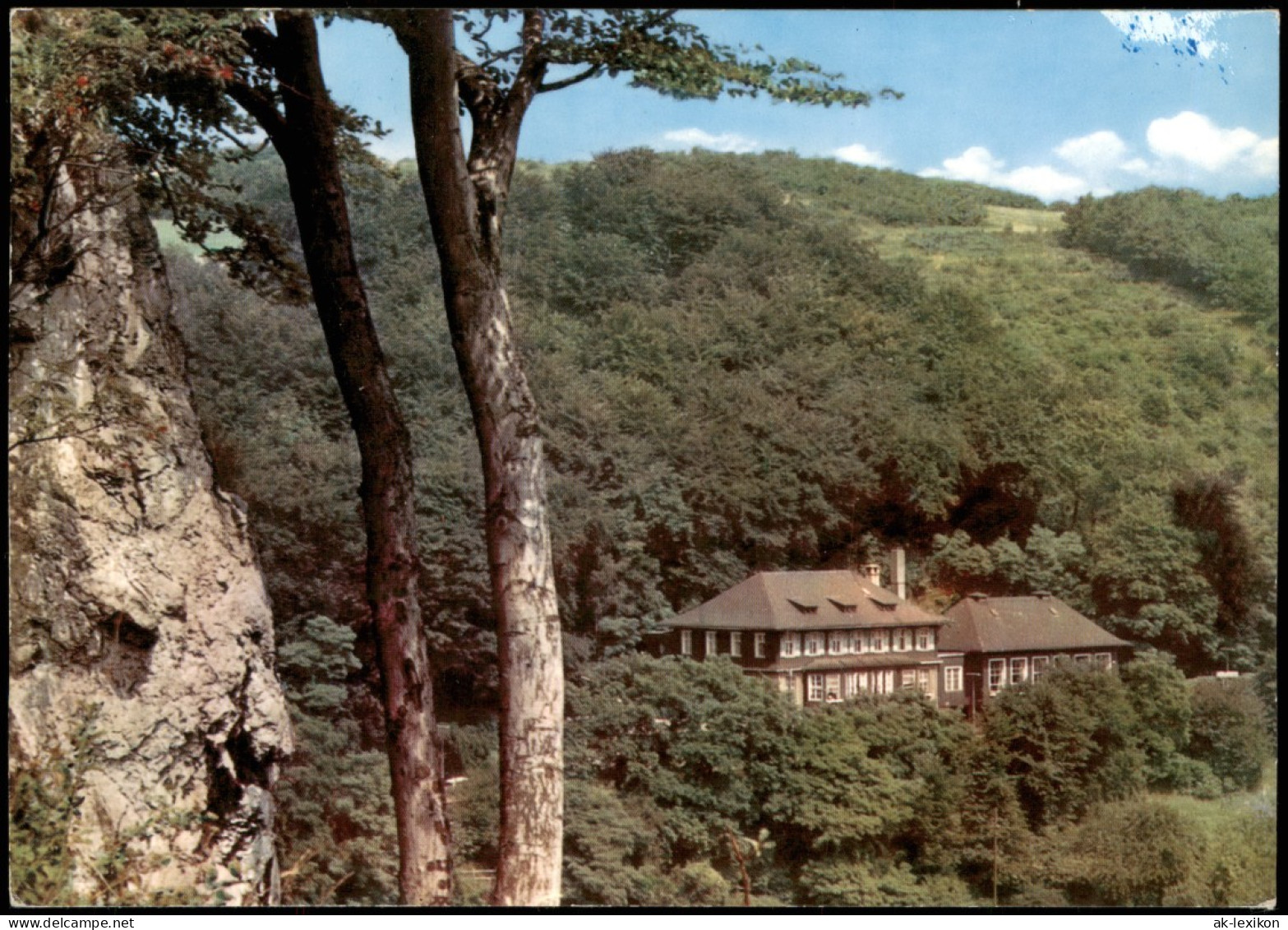 Ansichtskarte Letmathe-Iserlohn Haus Dechenhöhle - Bahnhofsgaststätte 1990 - Iserlohn