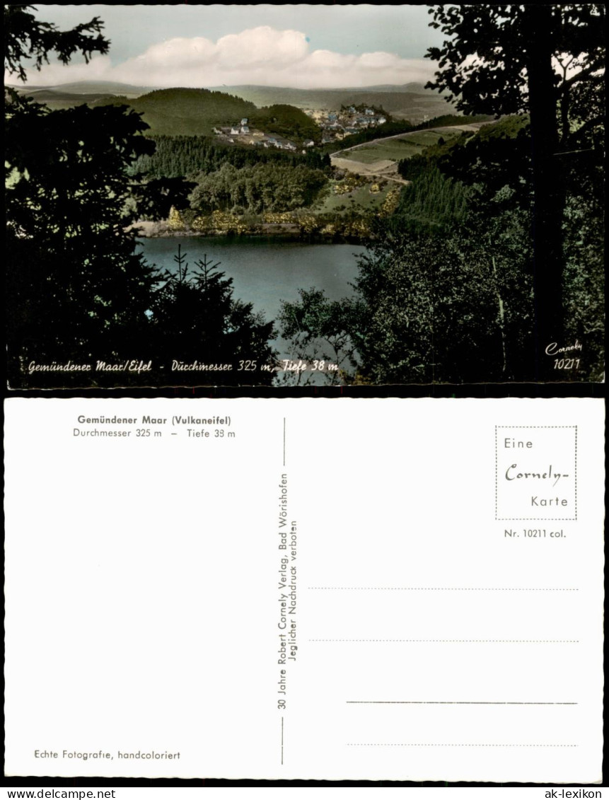 Ansichtskarte Daun Eifel Gemündener Maar (Vulkaneifel) 1962 - Daun