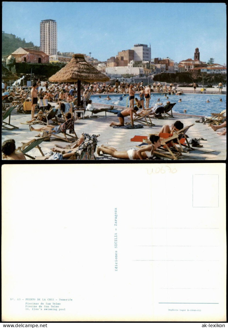 Postales Puerto De La Cruz Tenerife Piscinas De San Telmo 1970 - Sonstige & Ohne Zuordnung